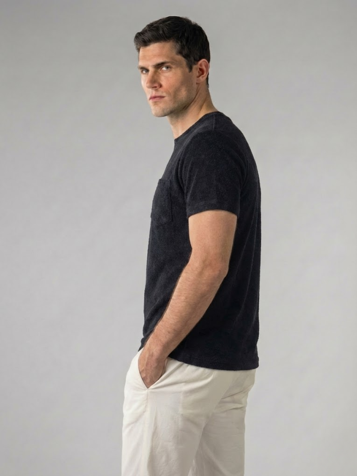 Men’s Polo Shirt – Comfortable Terry Towelling Fabric – Elegant Fit