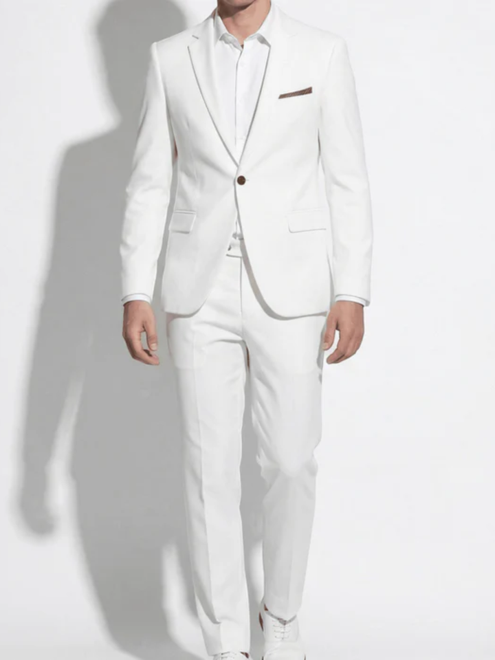 Men's slim fit wedding suit for groom modern tailored fit
