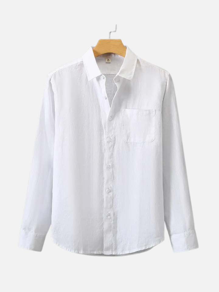 Linen Shirt Men’s Timeless Comfort Slim Fit Summer Top