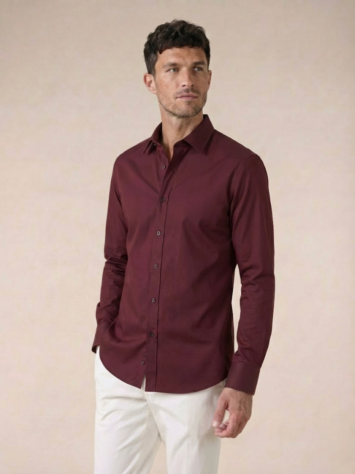 Men’s Premium Cotton Shirt Slim Fit Smart Casual Style