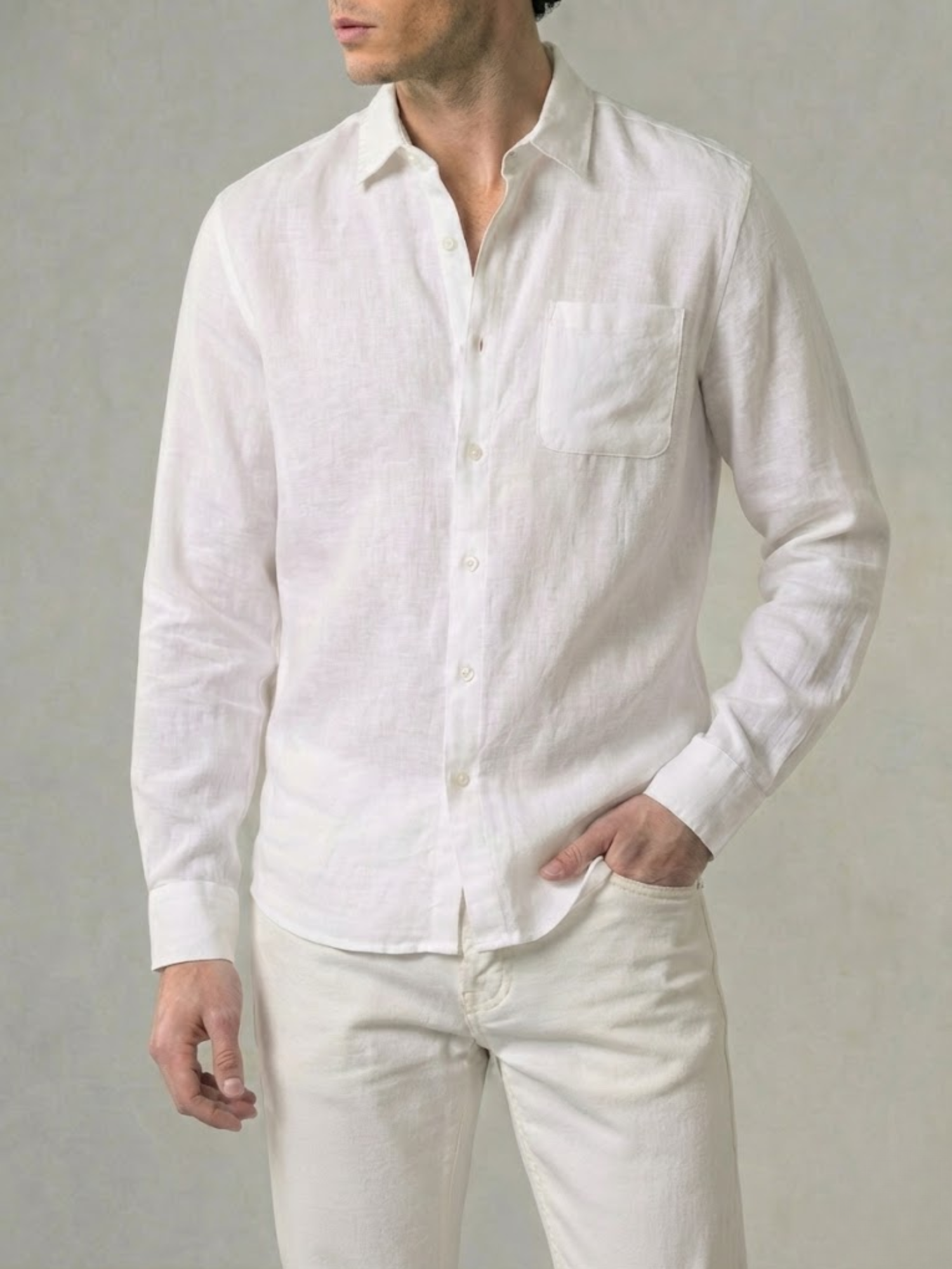 Linen Shirt Men’s Timeless Comfort Slim Fit Summer Top