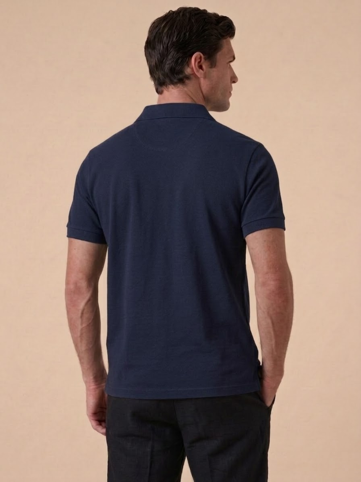 Men’s Short Sleeve Polo Soft Knit Comfortable Casual Wear