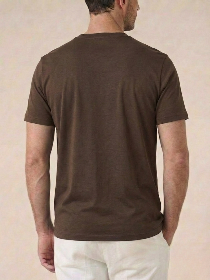 Men’s Premium Egyptian Cotton T-Shirt Soft Crew Neck Basic
