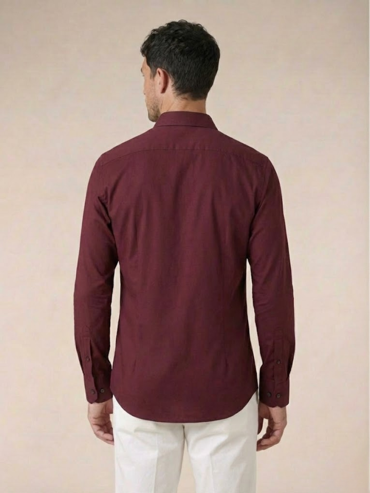 Men’s Premium Cotton Shirt Slim Fit Smart Casual Style