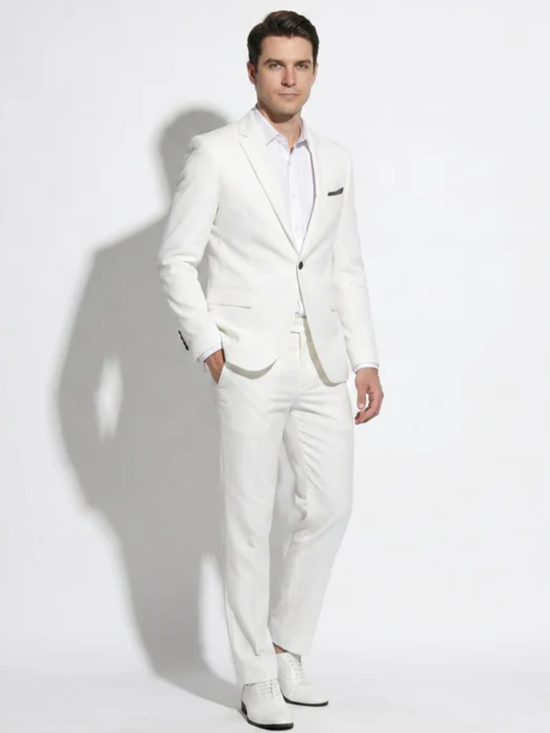 Men's slim fit wedding suit for groom modern tailored fit