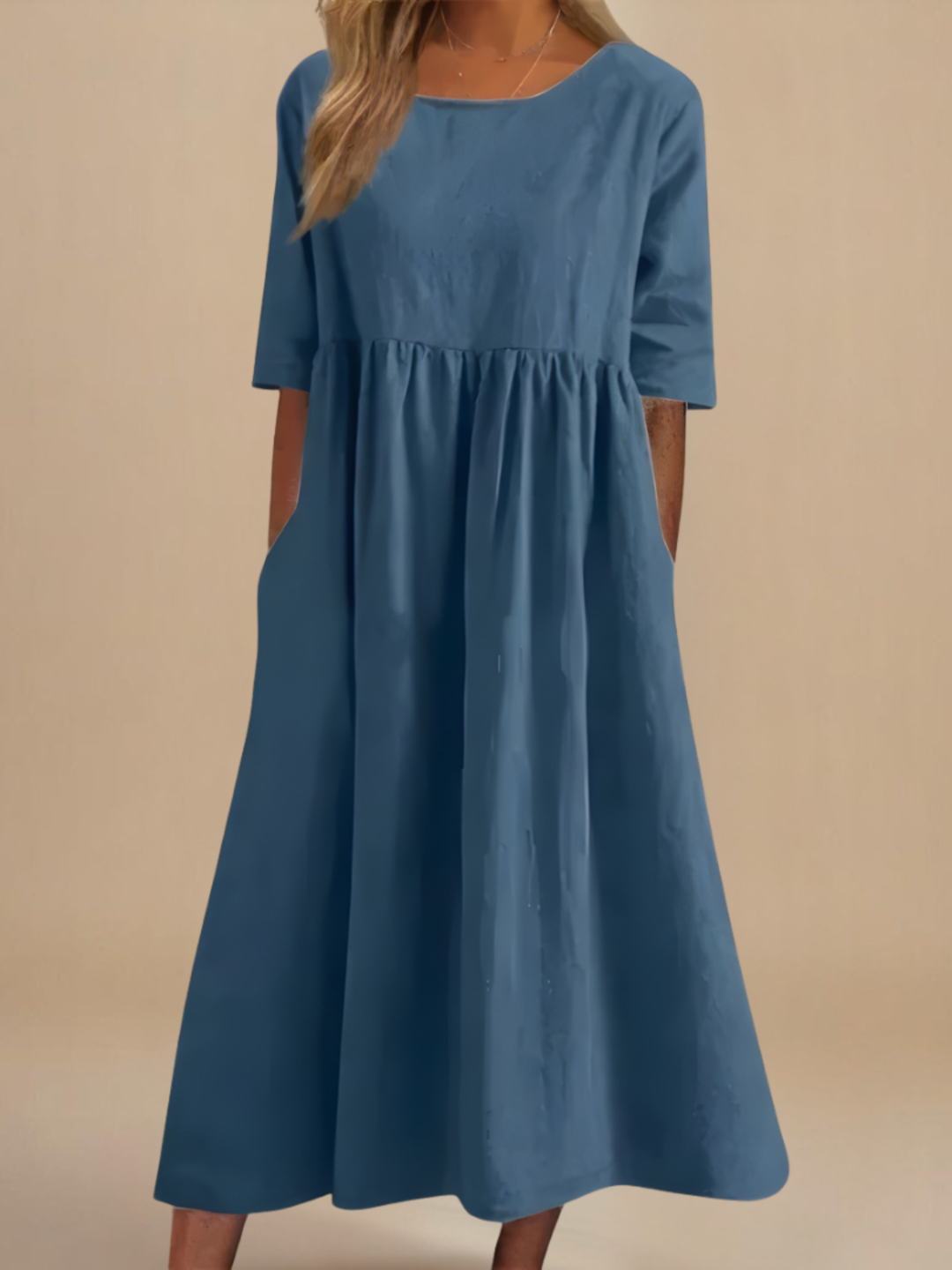 Dress Women Elegant Casual Midi Dress for Everyday Wear