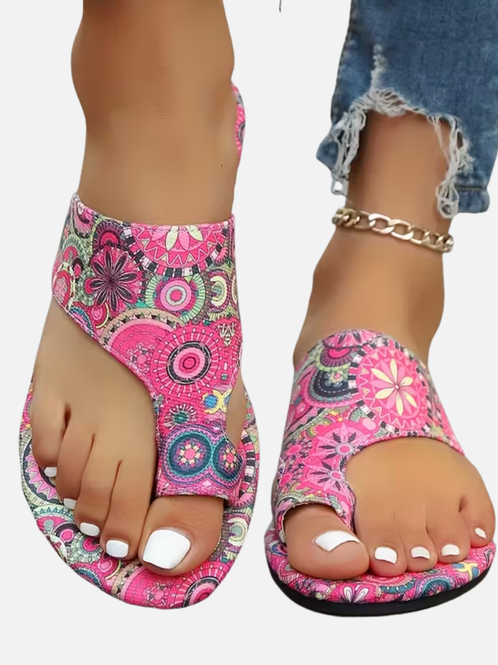 Women’s Comfortable Slip-On Sandals for Walking Floral Print