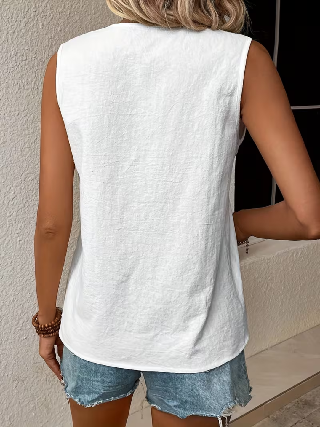 Women's Sleeveless Blouse Elegant Summer Office Casual Wear