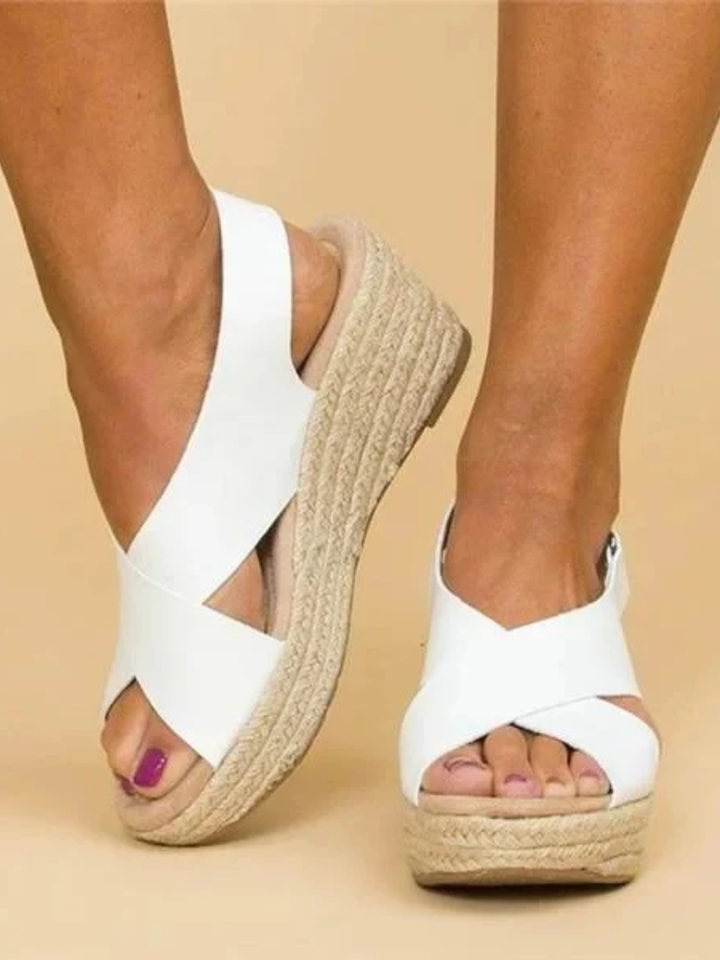 Women's orthopedic wedge sandals for all-day walking comfort