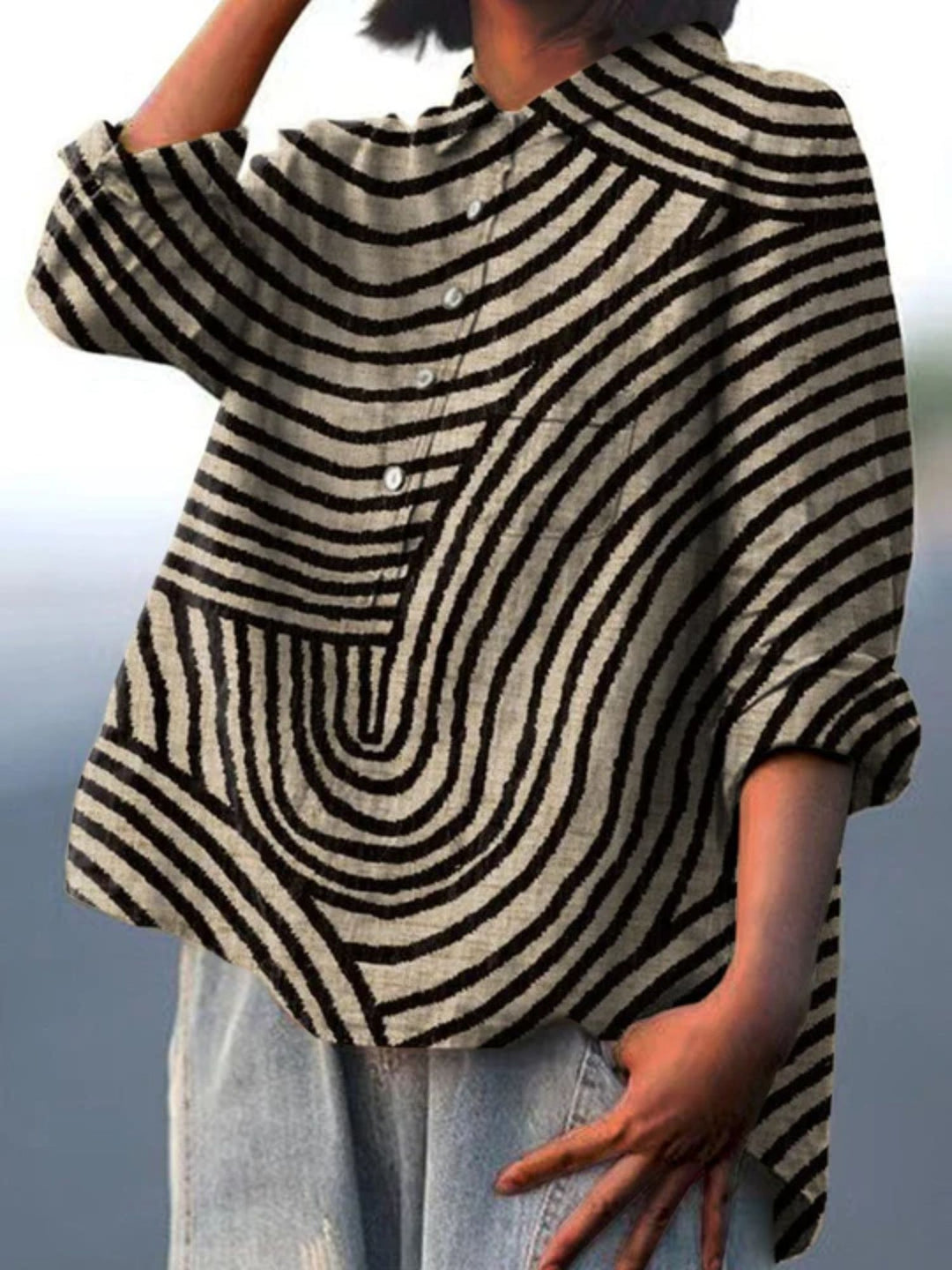 Women Summer Linen Blouse for Breathable All Day Comfort