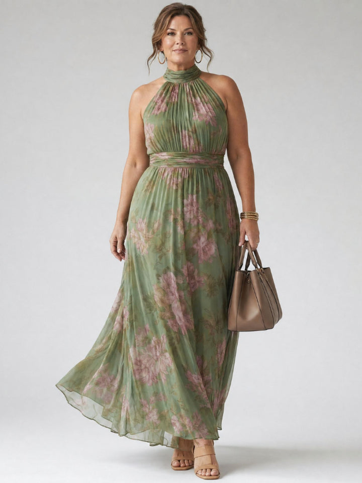 Halter Neck Dress Women Lightweight Elegant Everyday Outfit