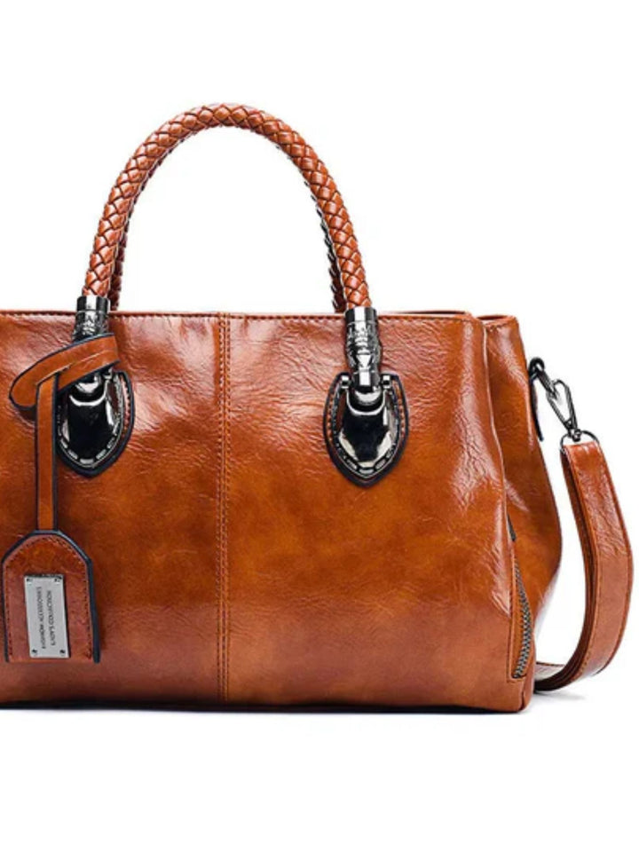 Women’s Leather Work Bag Spacious Elegant Everyday Carry Tote