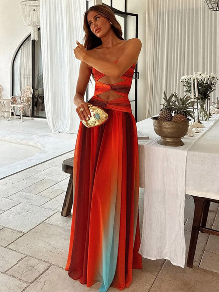 Women’s Flowy Maxi Dress Relaxed Fit Beach Holiday Outfit