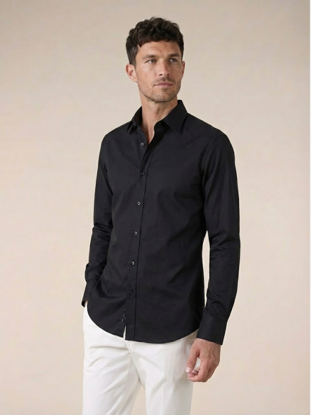 Men’s Premium Cotton Shirt Slim Fit Smart Casual Style