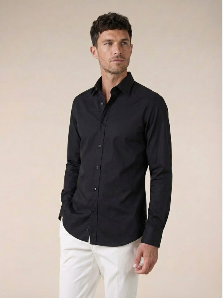 Men’s Premium Cotton Shirt Slim Fit Smart Casual Style