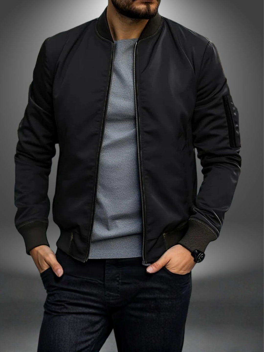 Bomber Jacket Men Lightweight Jacket for Spring and Fall