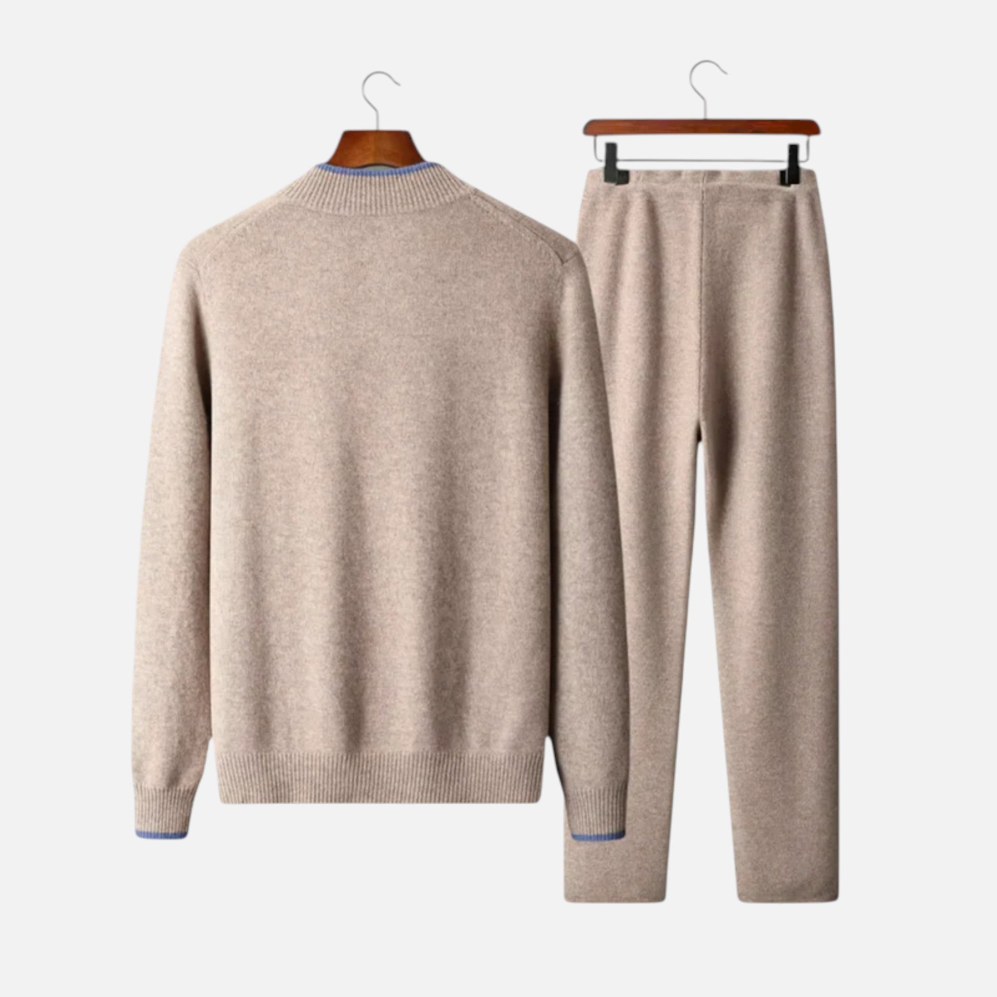 Aurevien | Men’s Wool Lounge Set in Heritage Grey