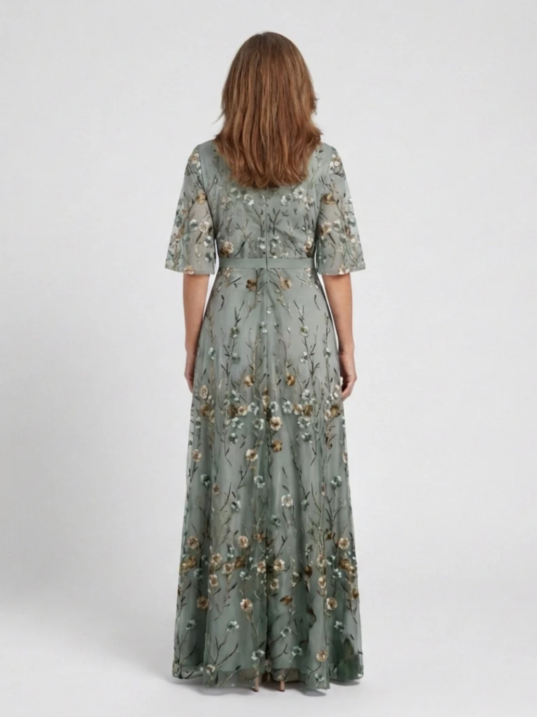 Women’s Floral Maxi Dress V-Neck Summer Vacation Dress