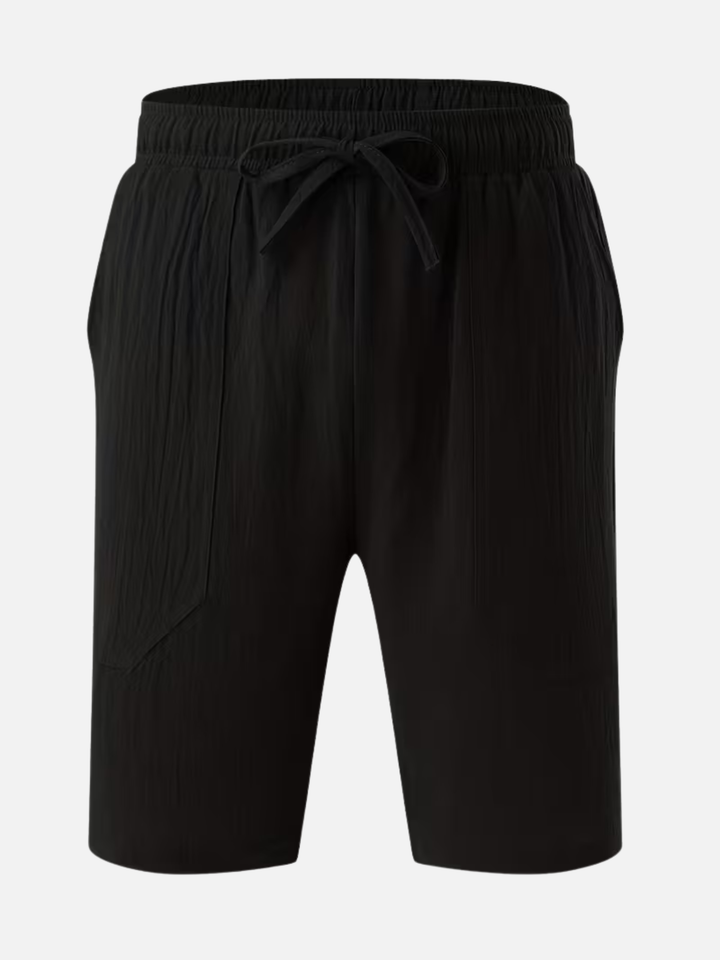 Men's lightweight summer shorts elastic waist casual wear