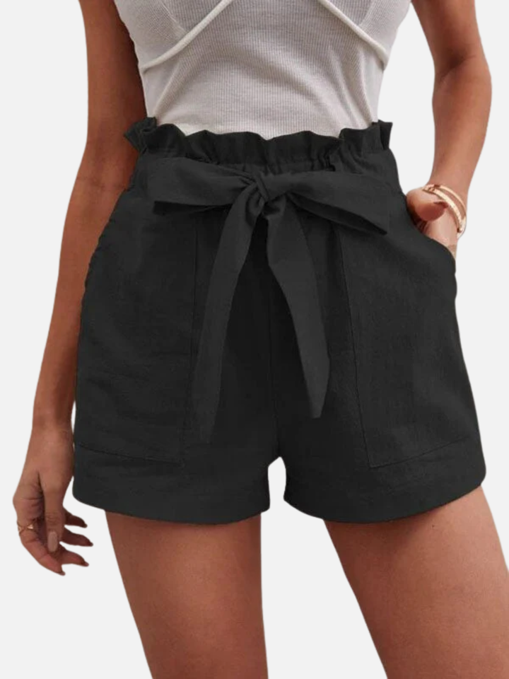 Women’s Lightweight Cotton Linen Shorts for Summer Casual Wear