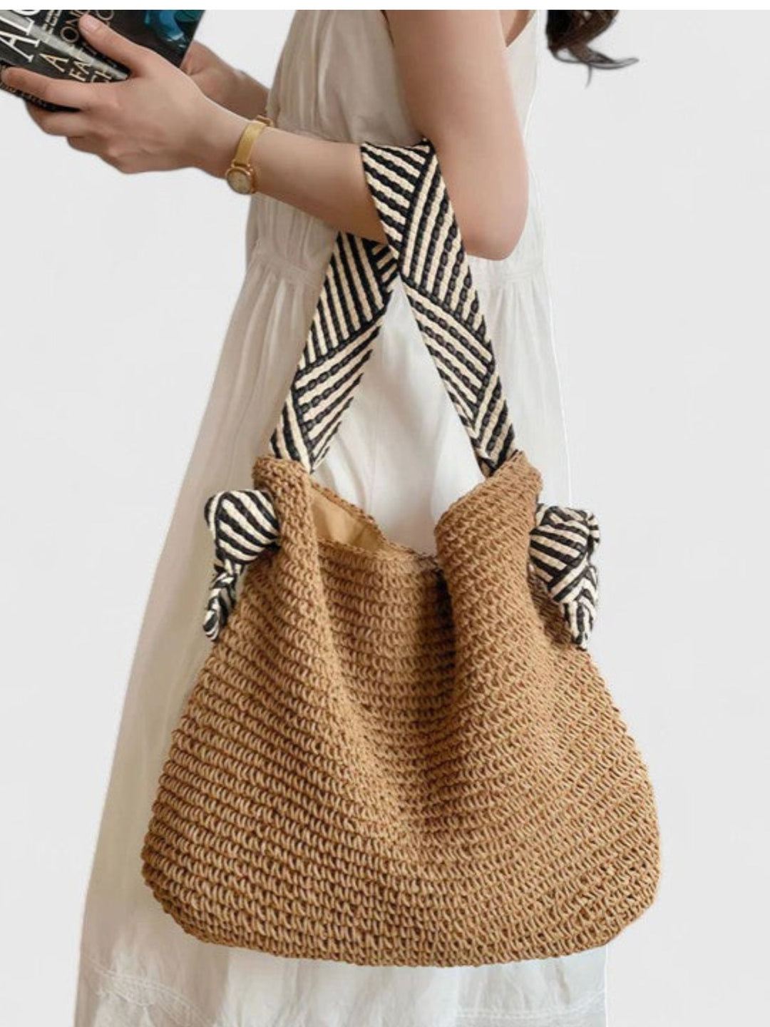 Women’s Boho Shoulder Bag Woven Crossbody Everyday Purse