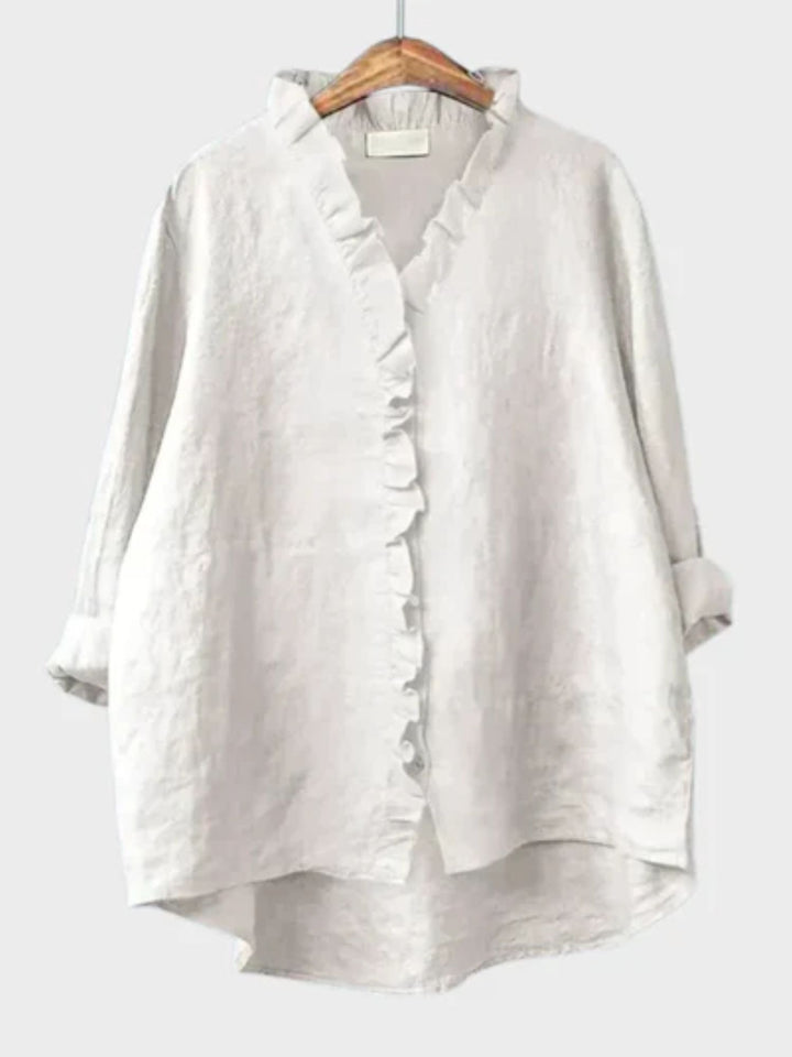 Chiffon blouse women breathable everyday elegant shirt