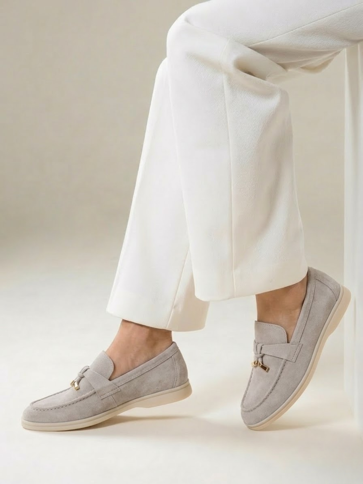 Women’s Suede Loafers Comfortable Slip-On Everyday Flats
