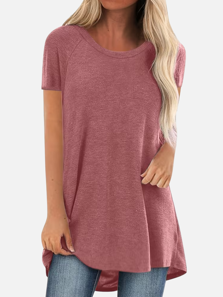 Women’s Loose Fit Long T-Shirt Casual Summer Comfort Top