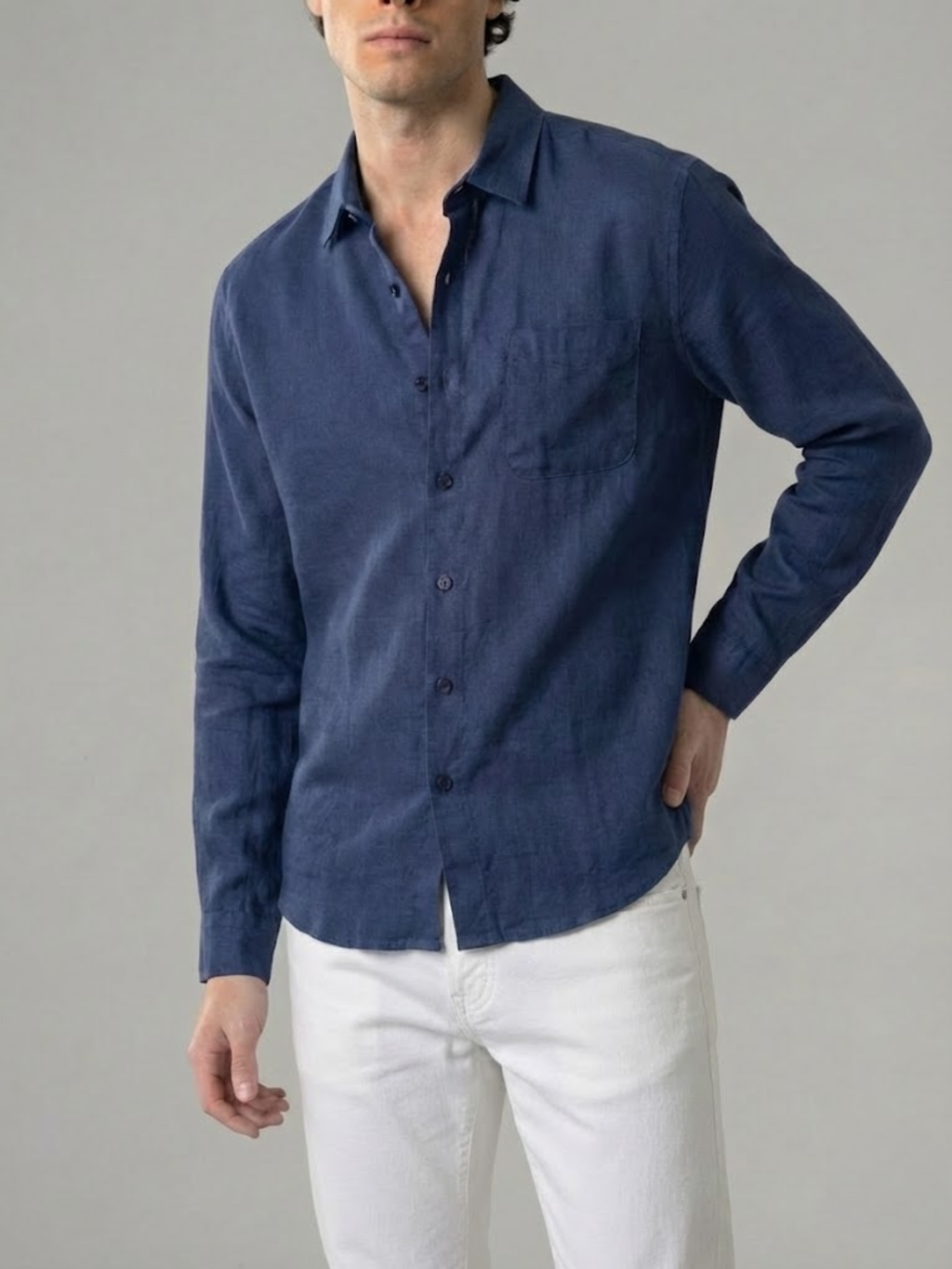 Linen Shirt Men’s Timeless Comfort Slim Fit Summer Top