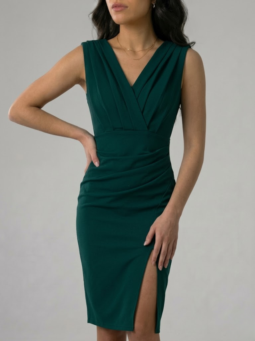 Women’s Formal Midi Dress Fitted Elegant Night Wear