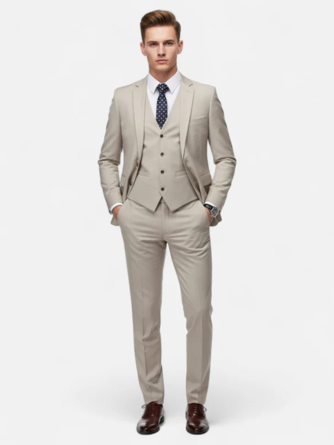 Men’s Slim Fit Suit for Wedding and Formal Events