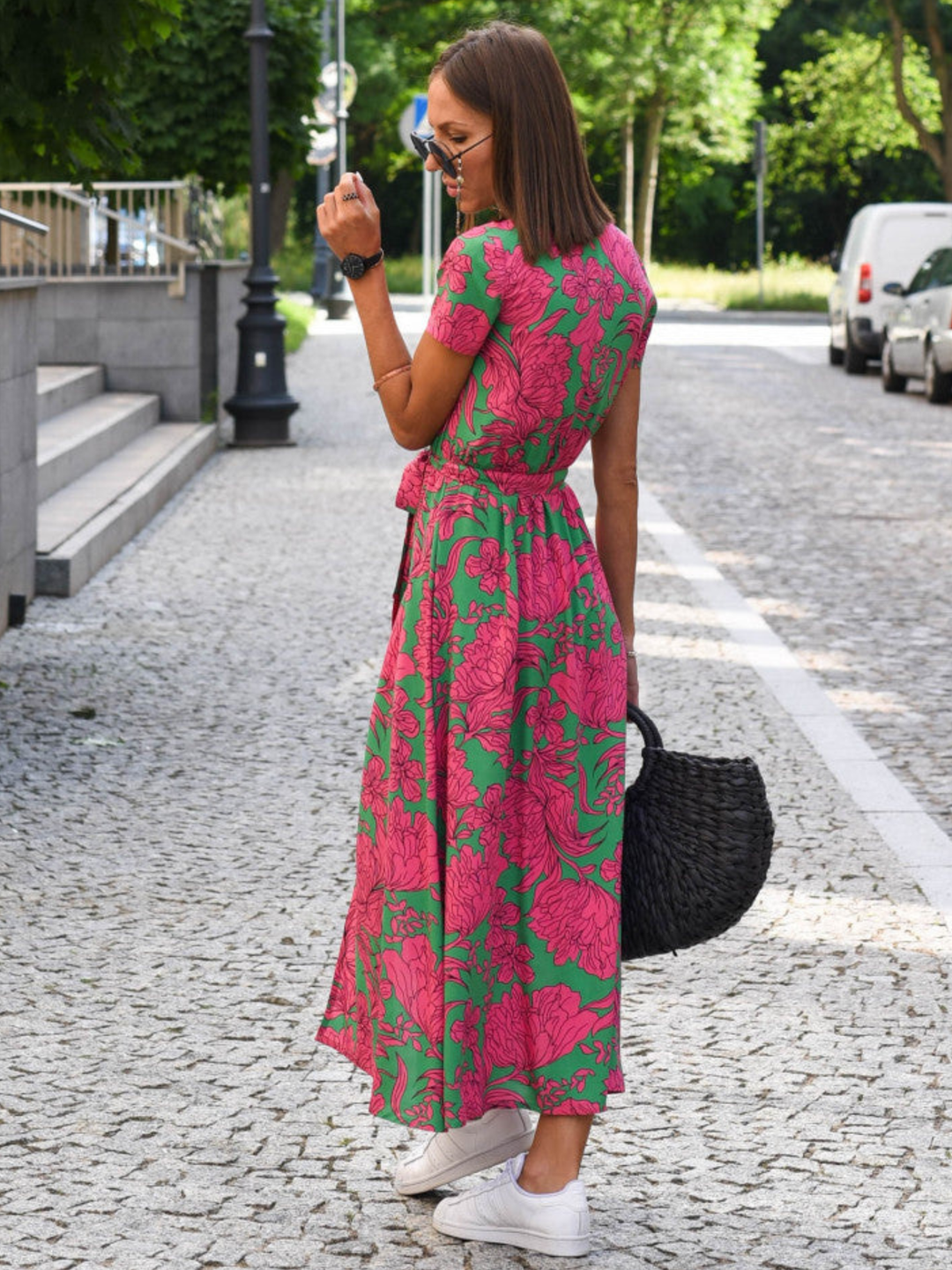 Wrap Dress Breathable Summer Outfit for Day to Evening Wear