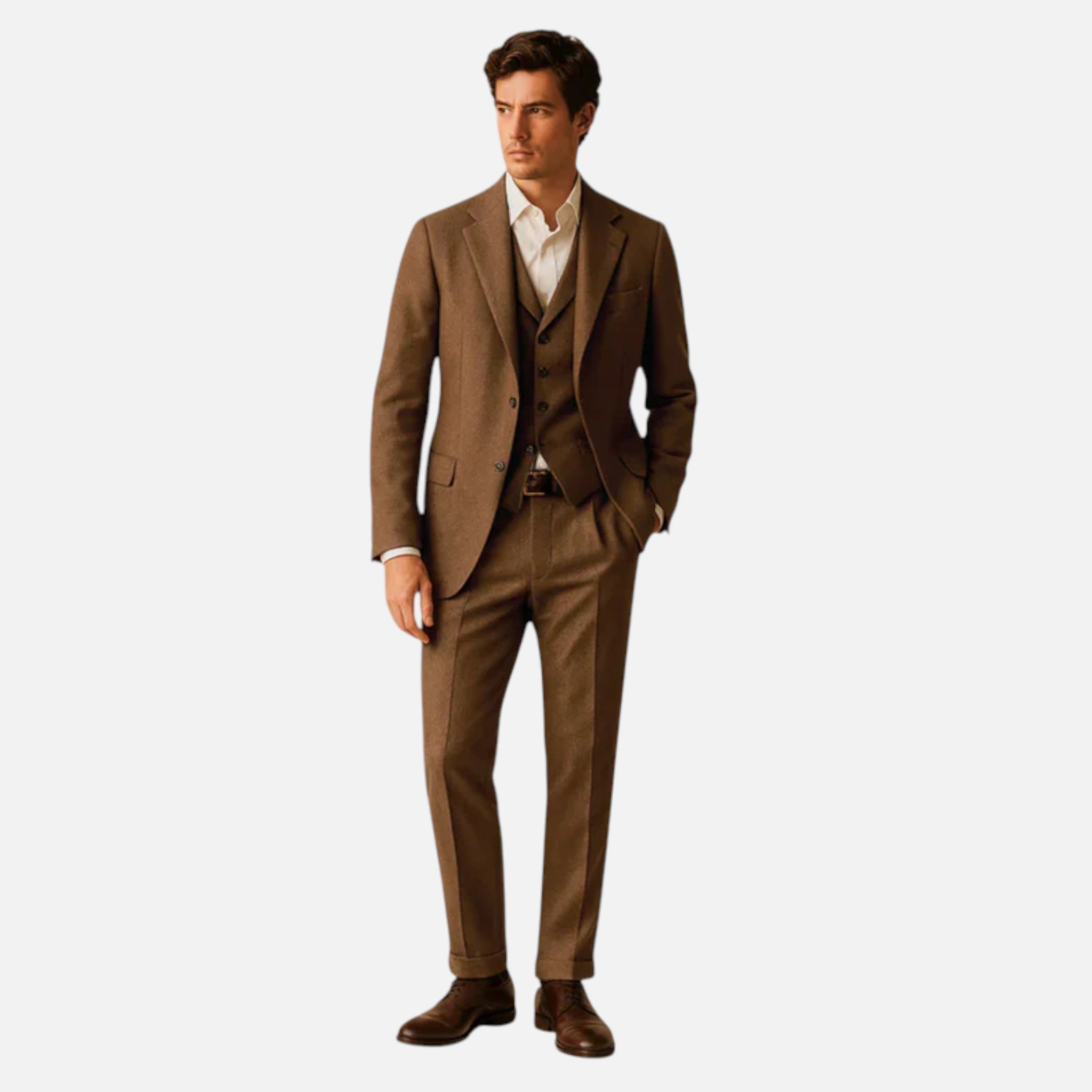 Aurevien | Men’s Vintage Wool Three-Piece Suit