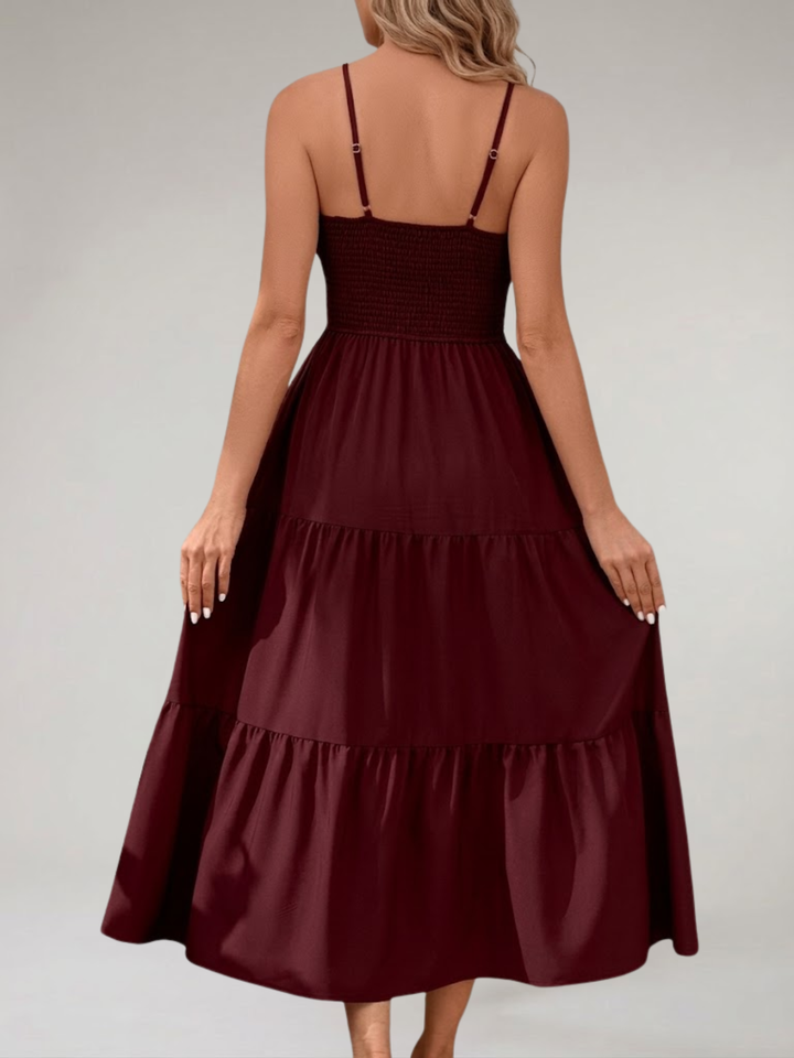 Women’s Maxi Dress Pleated Lightweight Summer Vacation Dress