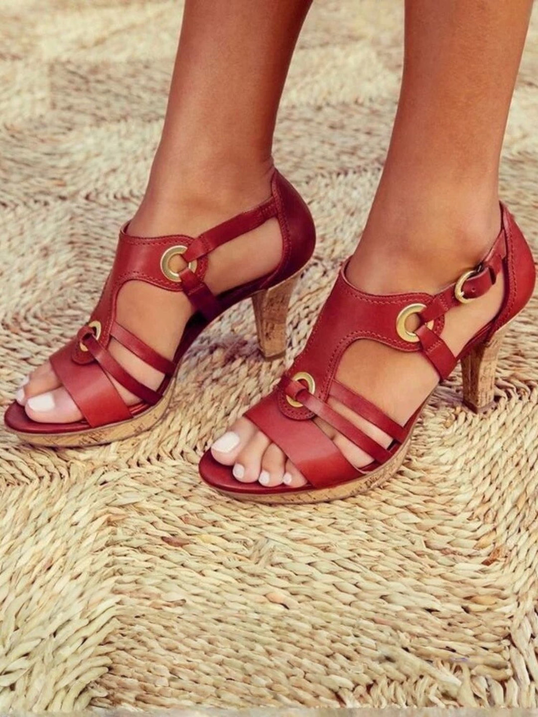 Women Adjustable Heel Sandals Soft Arch Support Casual Shoes