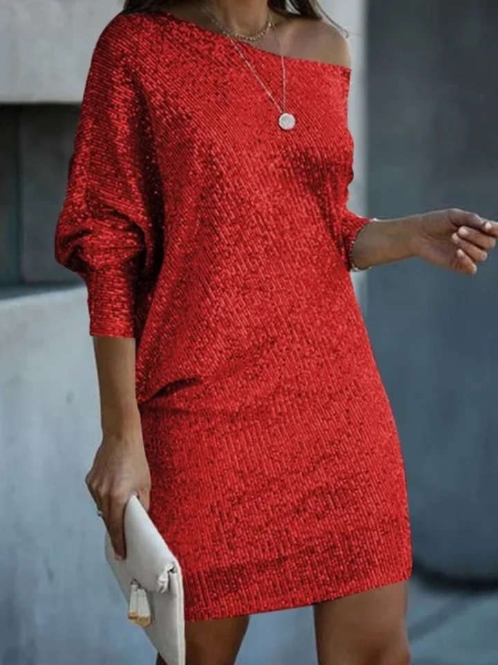 Women's sequin wedding dress for party and evening events