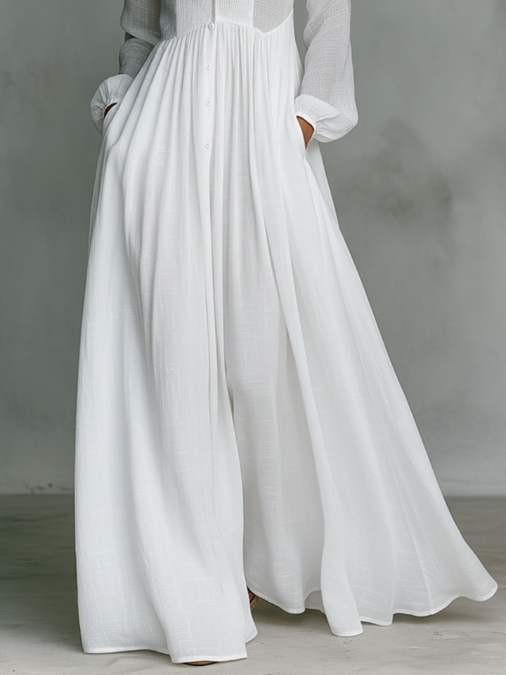 Maxi Dress Breathable Relaxed Fit Dress for Warm Weather Wear