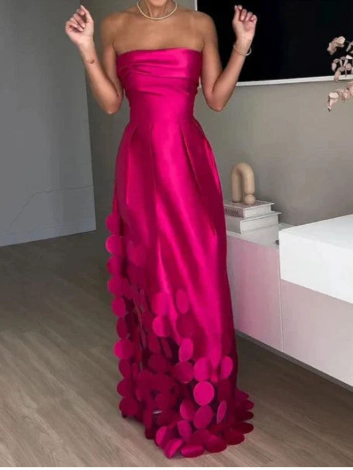 Women’s Long Sheath Dress Elegant Formal Wedding Guest Outfit