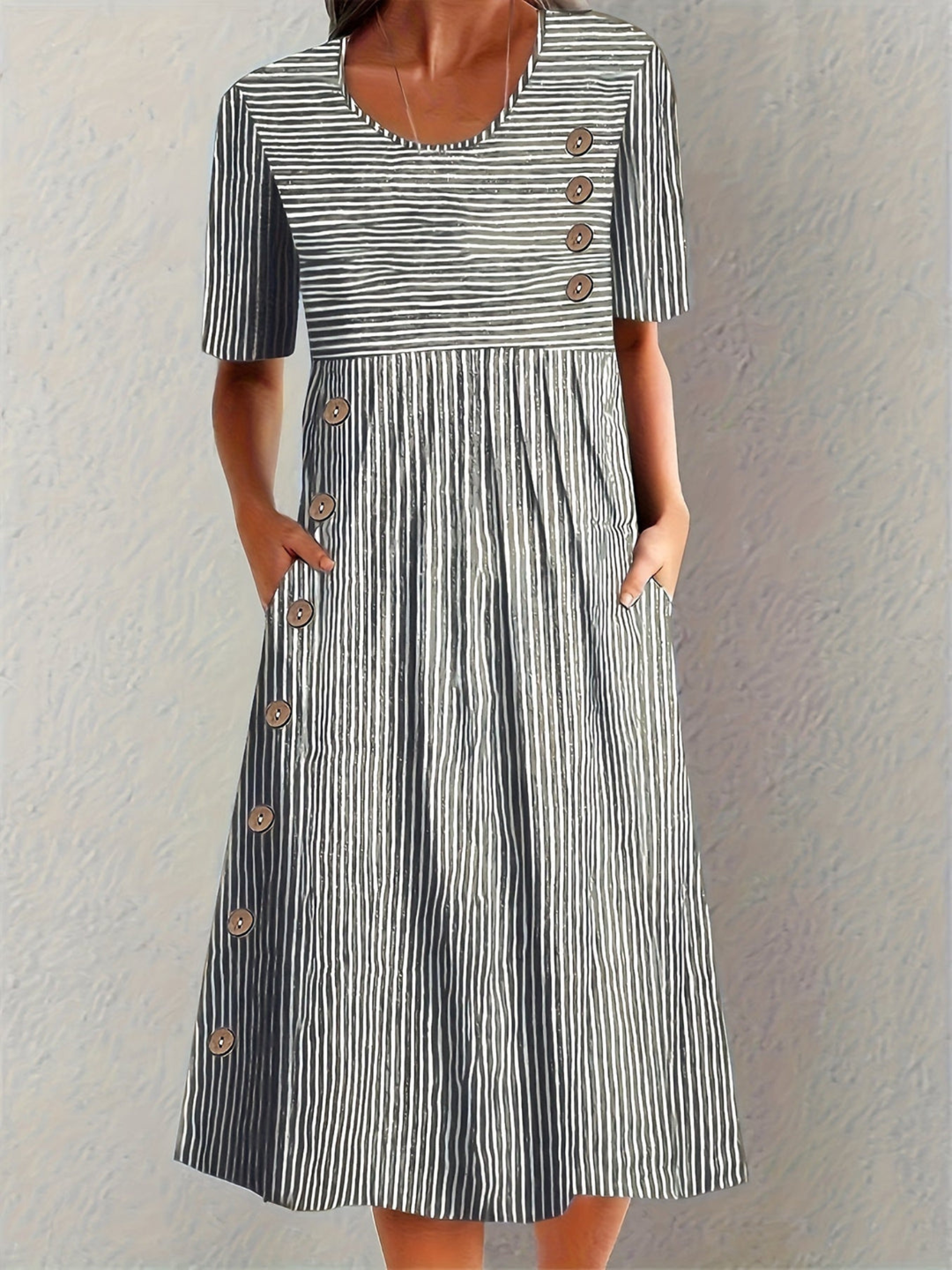 Dress Lightweight Cotton Dress for Warm Weather Everyday Wear