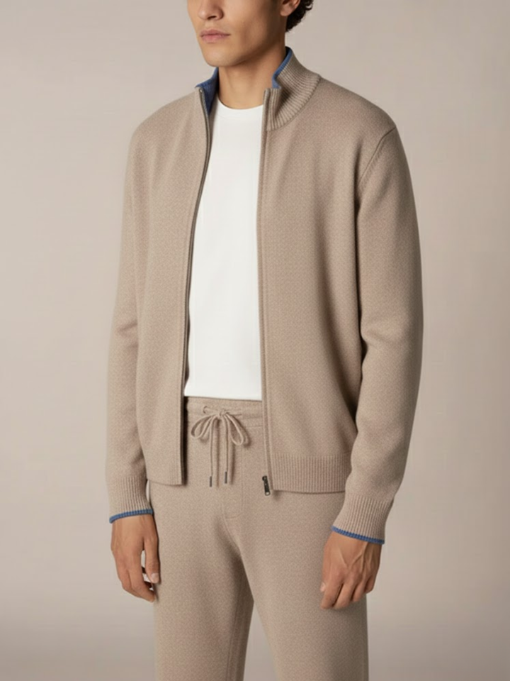 Aurevien | Men’s Wool Lounge Set in Heritage Grey