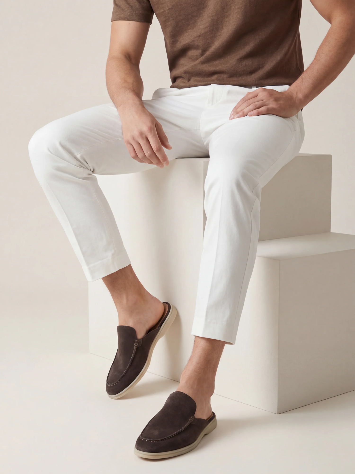 Men’s Slip-On Suede Mules – Premium Comfort Everyday Shoe