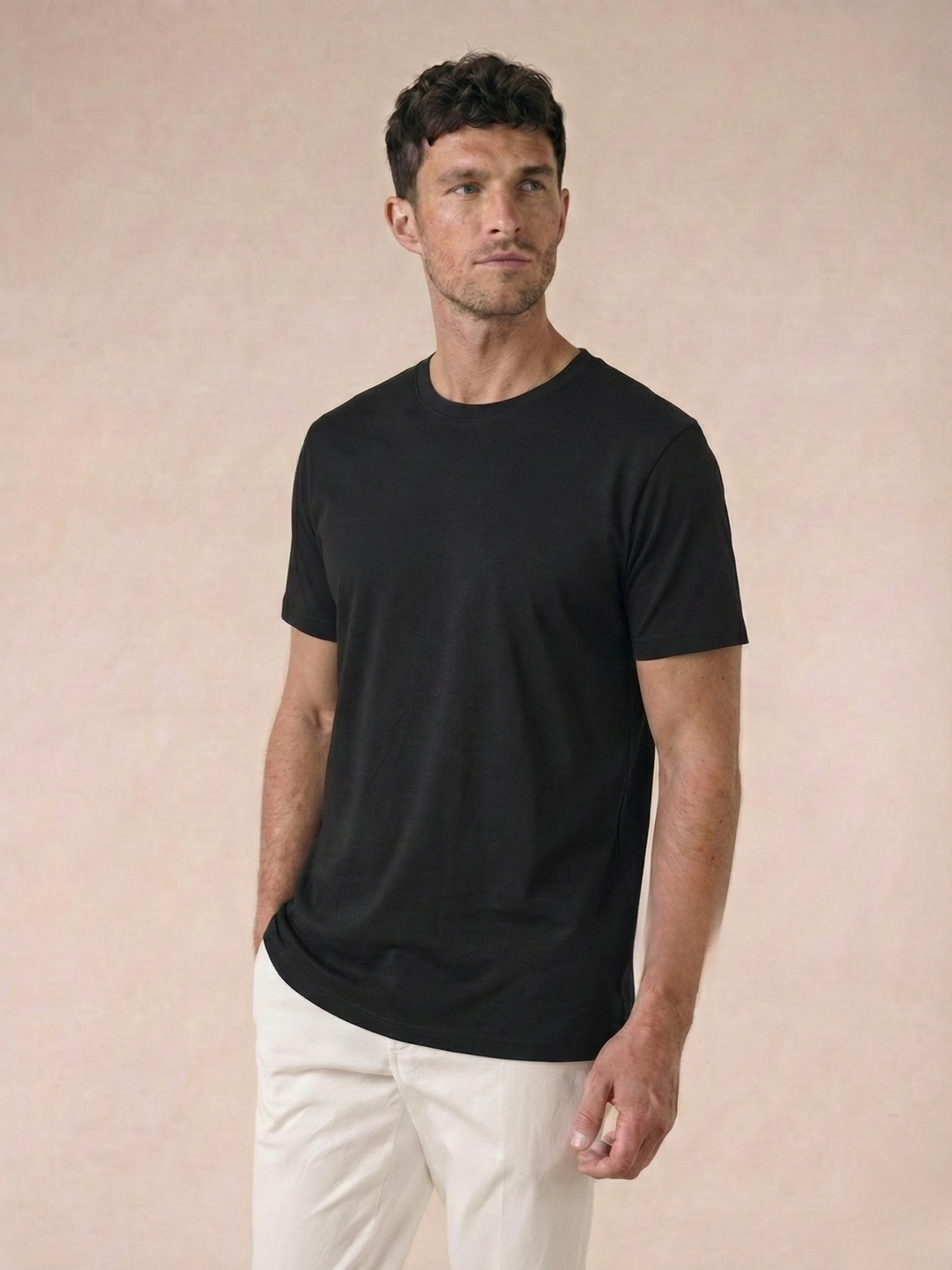 Men’s Premium Egyptian Cotton T-Shirt Soft Crew Neck Basic