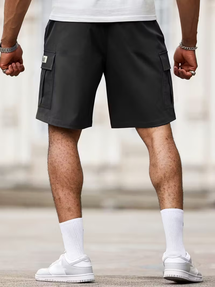 Men’s Cargo Shorts with Pockets Drawstring Casual Summer