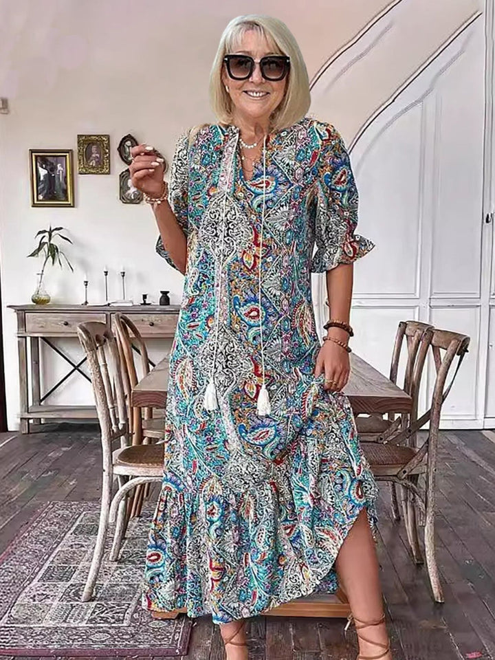 Women’s Boho Summer Dress Lightweight Flowy Casual Outfit