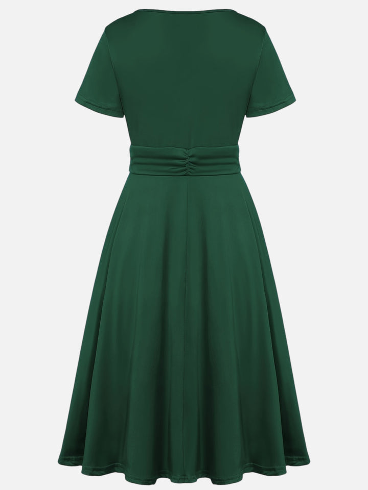 Women’s Rhinestone Midi Dress Elegant Party and Wedding Dress