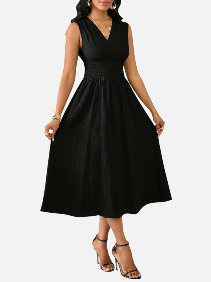 Midi Dress Women Sleeveless Summer Casual Vacation Outfit