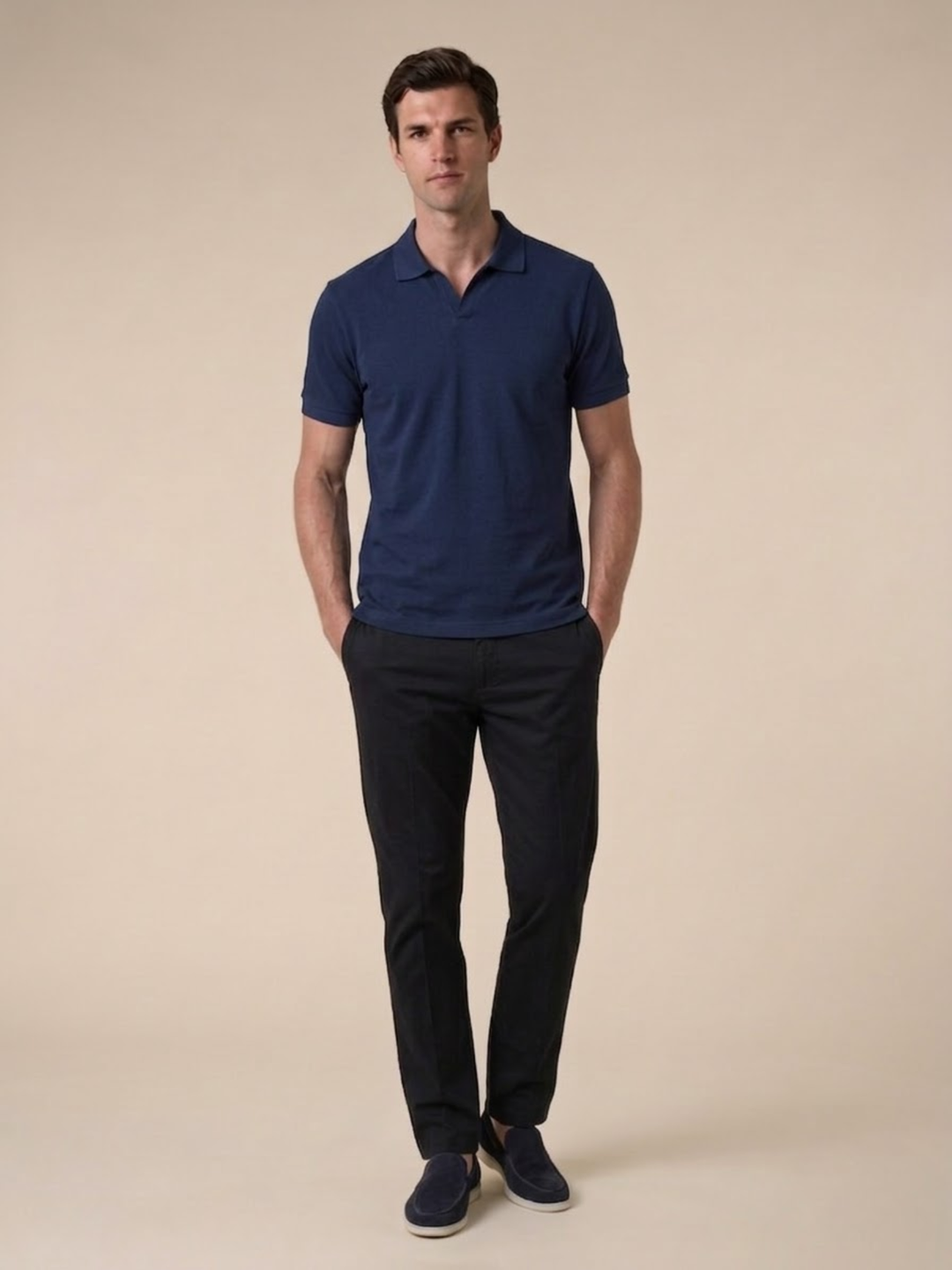 Men’s Short Sleeve Polo Soft Knit Comfortable Casual Wear