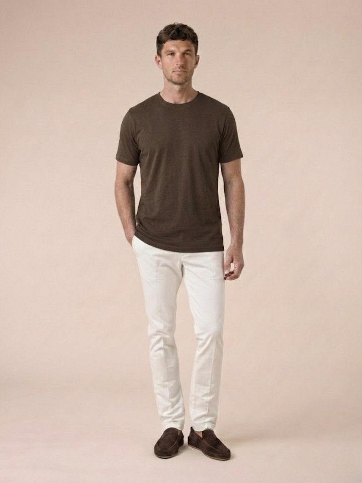 Men’s Premium Egyptian Cotton T-Shirt Soft Crew Neck Basic