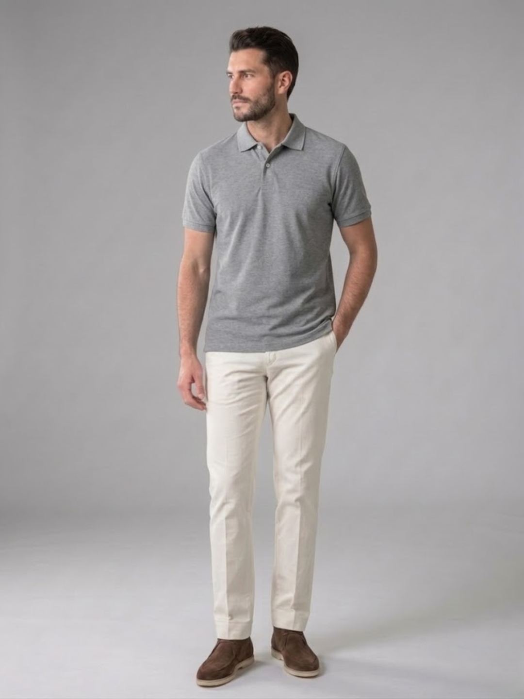 Men’s Polo Shirt Summer Casual Classic Fit