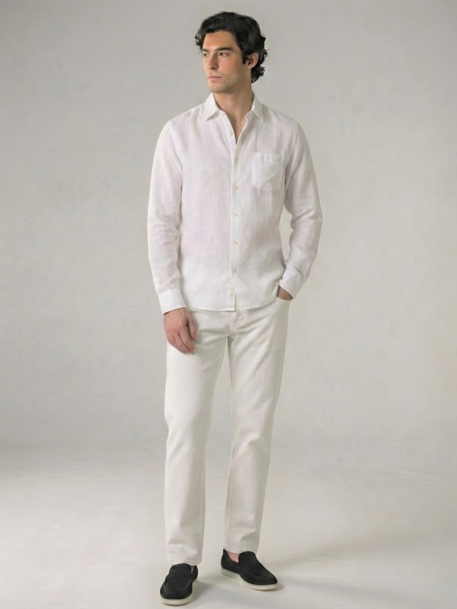 Linen Shirt Men’s Timeless Comfort Slim Fit Summer Top